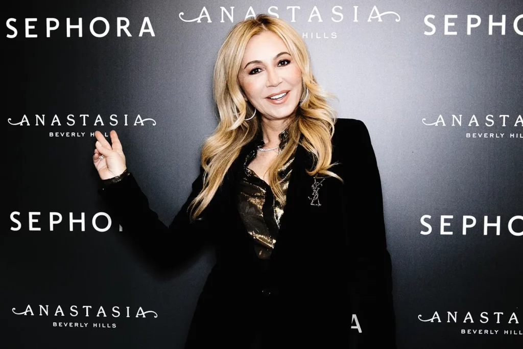 Meet & Greet Anastasia Beverly Hills At Sephora Milano Duomo. CEO and founder of Anastasia Beverly Hills, Anastasia Soare poses At Sephora Milano Duomo on March 08, 2019 in Milan, Italy.