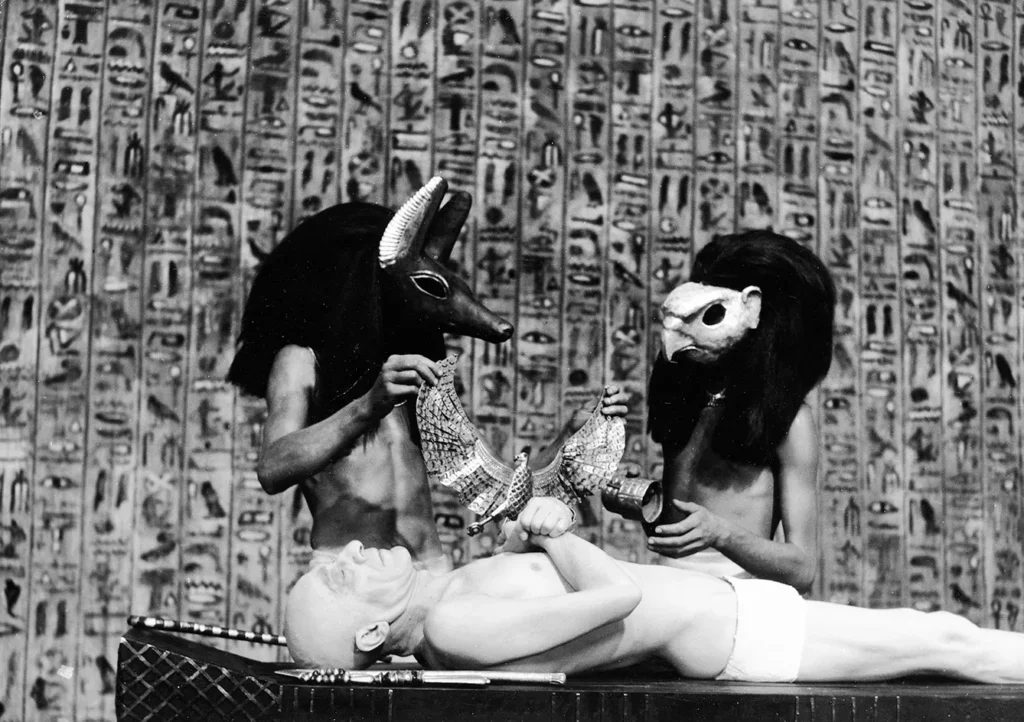 1965, still from the film "Pharaoh", directed by Jerzy Kawalerowicz, with Andrzej Girtler