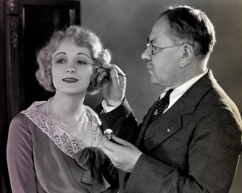 Max Factor Applying Makeup to Josephine Dunn, 1930