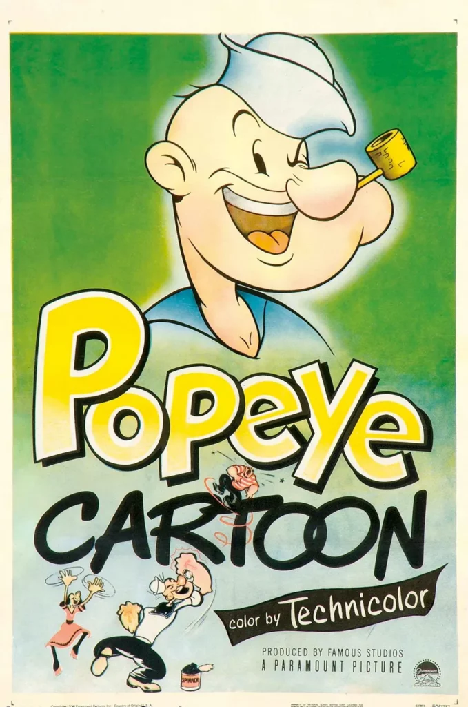 Popeye Poster from 1950