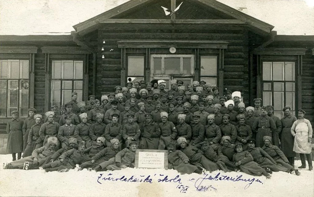 Czechoslovak Legion in Yekaterinburg, 1918.