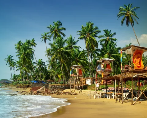 Goa's idyllic beach, India
