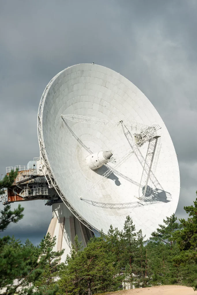 Ventspils International Radio Astronomy Centre. The Ventspils Radio Astronomy Centre is an ex-Soviet radio astronomy installation, Latvia.