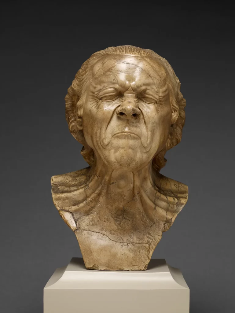 "The Vexed Man", Franz Xaver Messerschmidt, German, 1736 - 1783; Austria, Europe; after 1770; Alabaster.