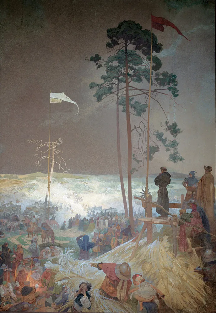 "The Meeting at Křížky", 1916.