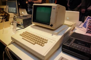 An Apple II clone, the Bulgarian made Pravetz is seen in Warsaw, Poland during the Retroapple 0.2 meetup on January 28, 2018.