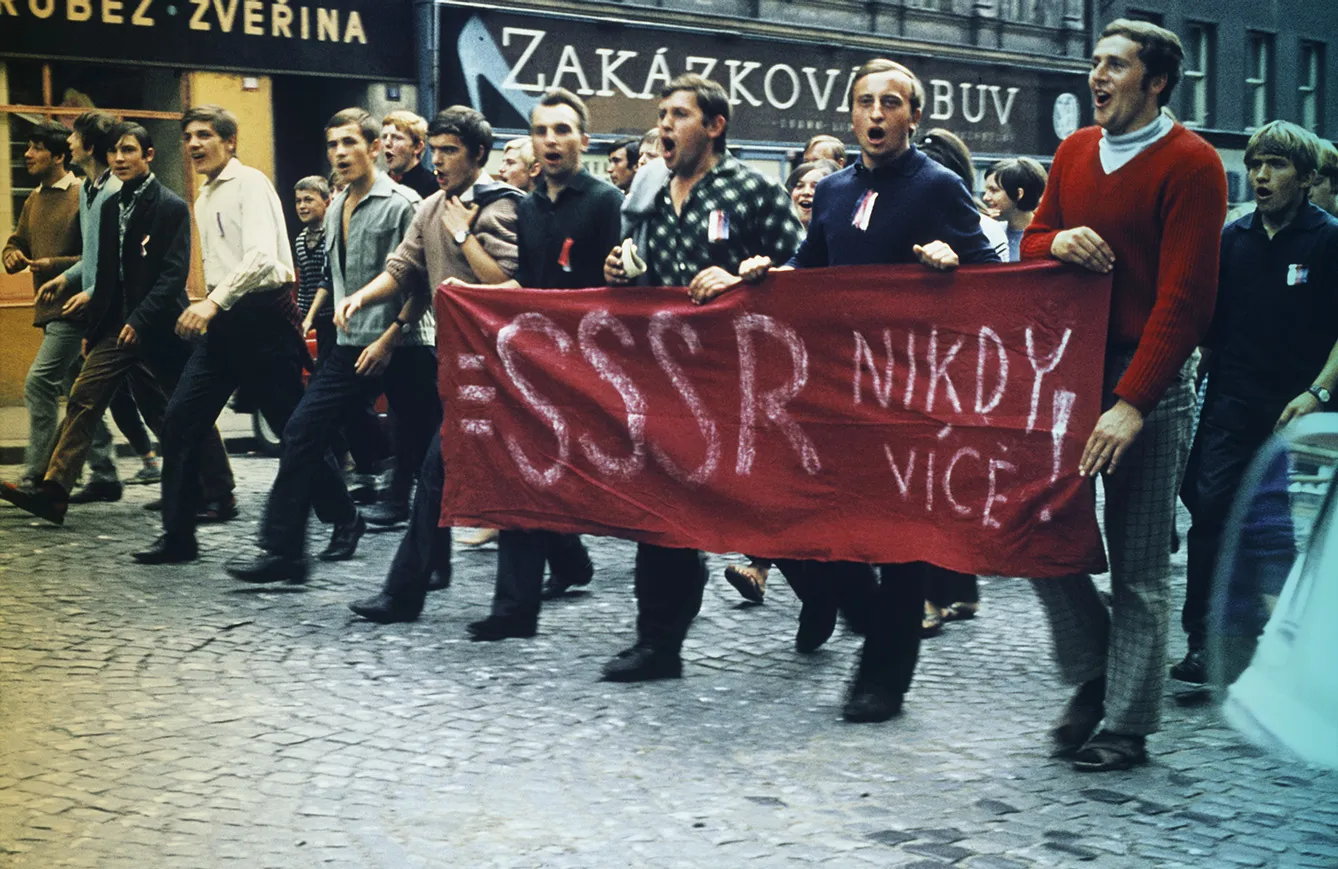 Youths Demonstrating with Signs.