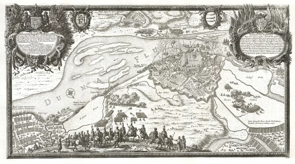 The siege of Riga, 1656.