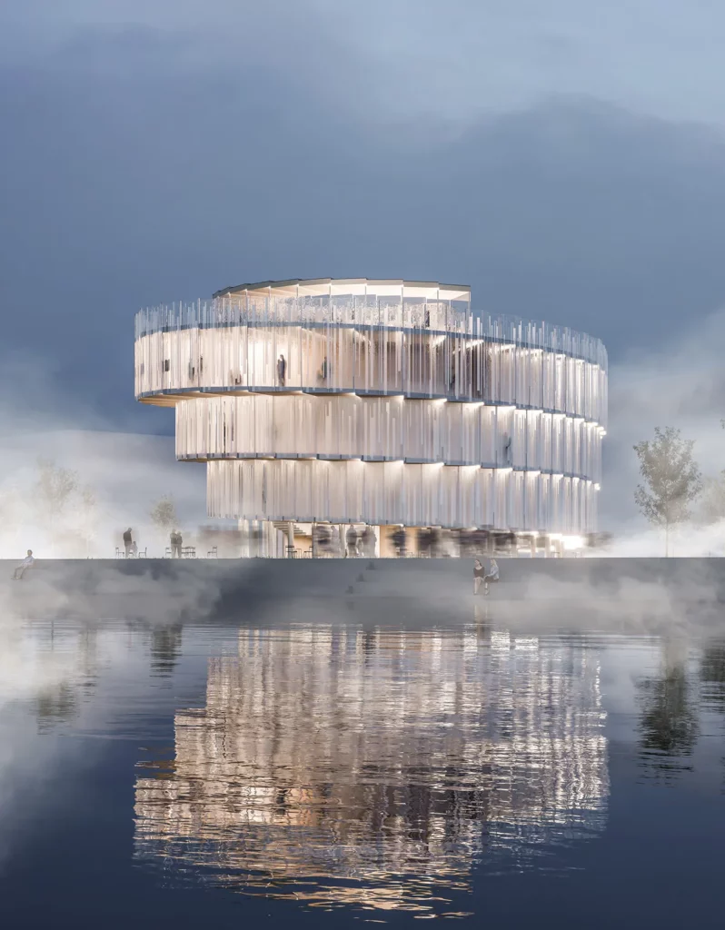 Visualization of Czech Pavilion by Apropos Architects, EXPO 2025 Czechia.