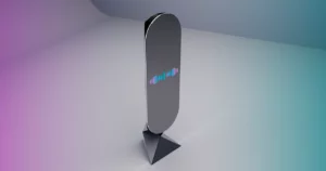 Mirror concept with artificial intelligence and display.