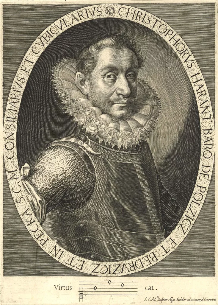 Portrait of nobleman Kryštof Harant by Aegidius Sadeler. Early 17th century.