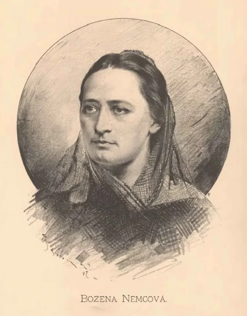 Bozena Nemcova (1816-1862), Czech writer. Portrait by Jan Vilímek