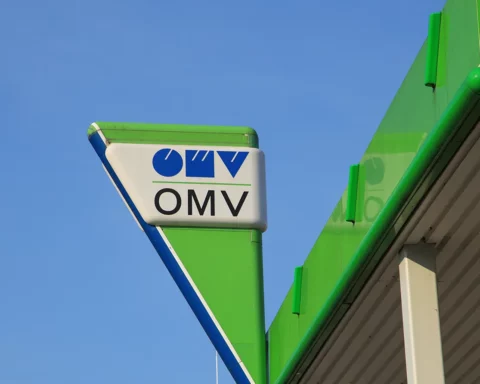 An OMV inc gas station.