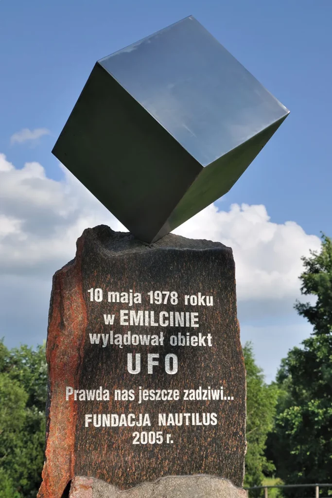 The monument commemorating the alleged visit of aliens in Emilcin was put up in 2005.