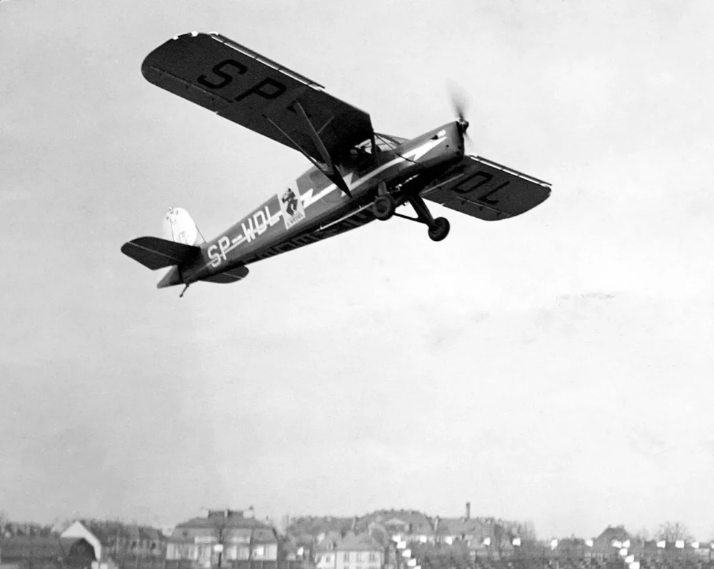 E. Wedel advertising plane.