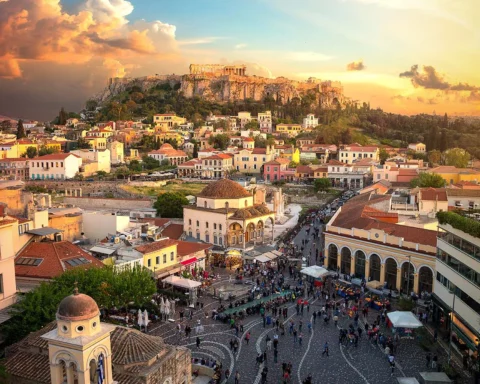 City of Athens, view of the Acropolis
