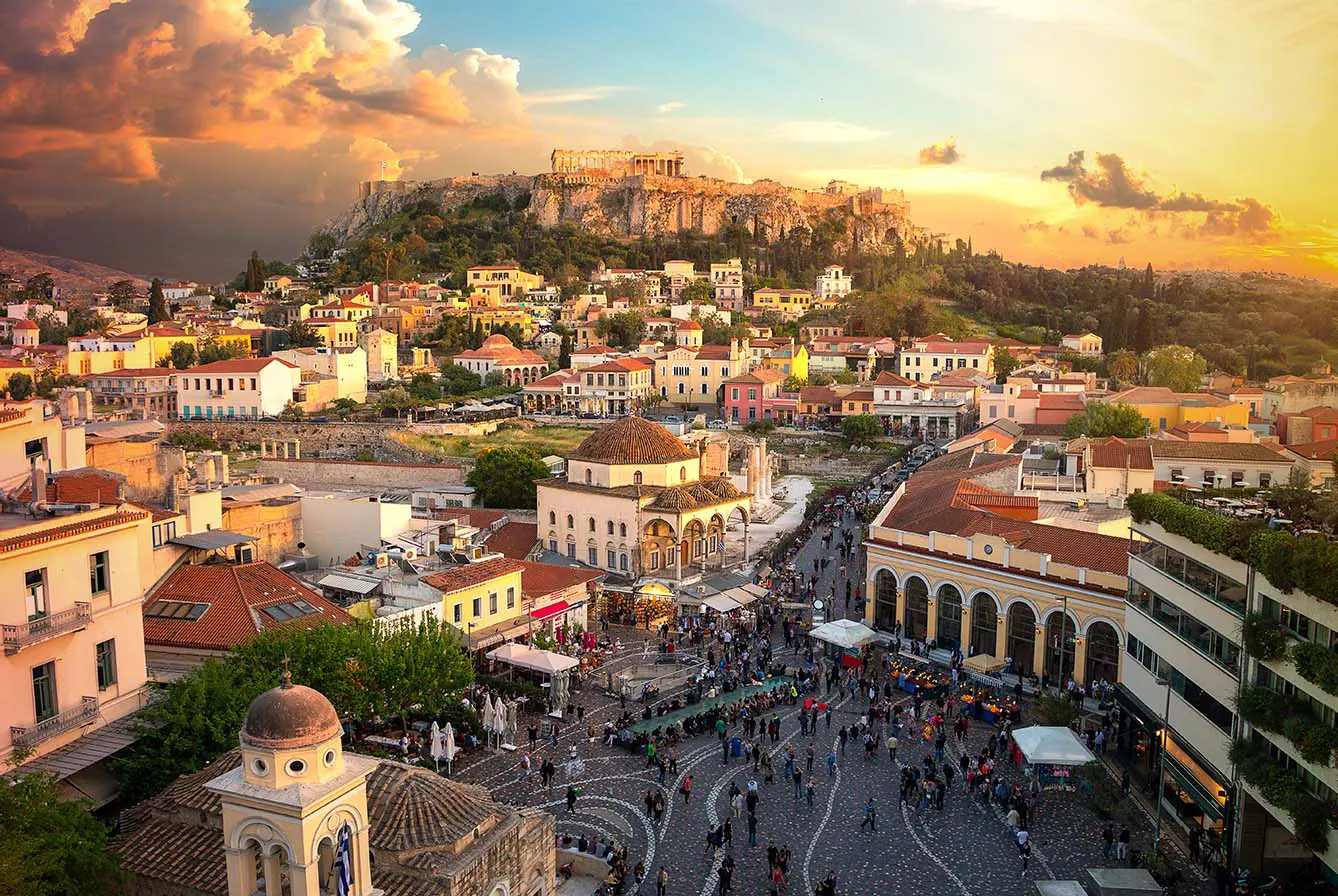 City of Athens, view of the Acropolis